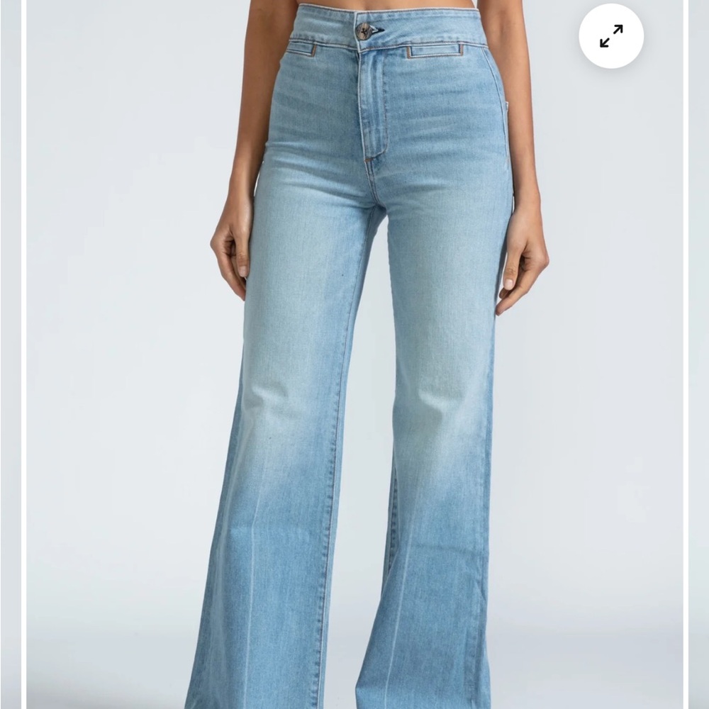 ASKK NY Brighton Wide leg Denim Jean 31 high waist, excellent condition